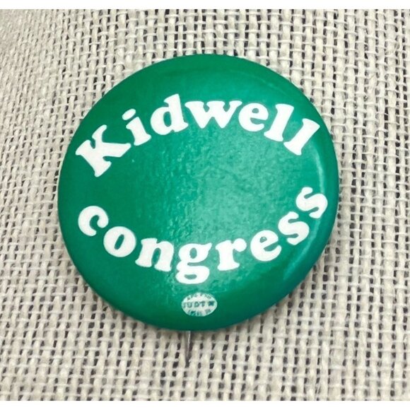 Kidwell for Congress Vintage Campaign Button Political Pinback Indiana Pin - Picture 5 of 5